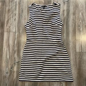 Forever 21 Sleeveless Striped Mini Dress (Size L)
